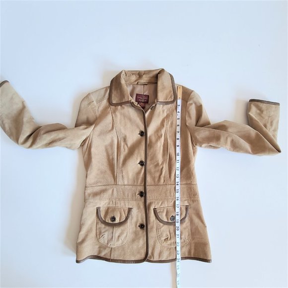 80s 90s Seattle Suede Washable Eddie Bauer Jacket - Picture 7 of 10